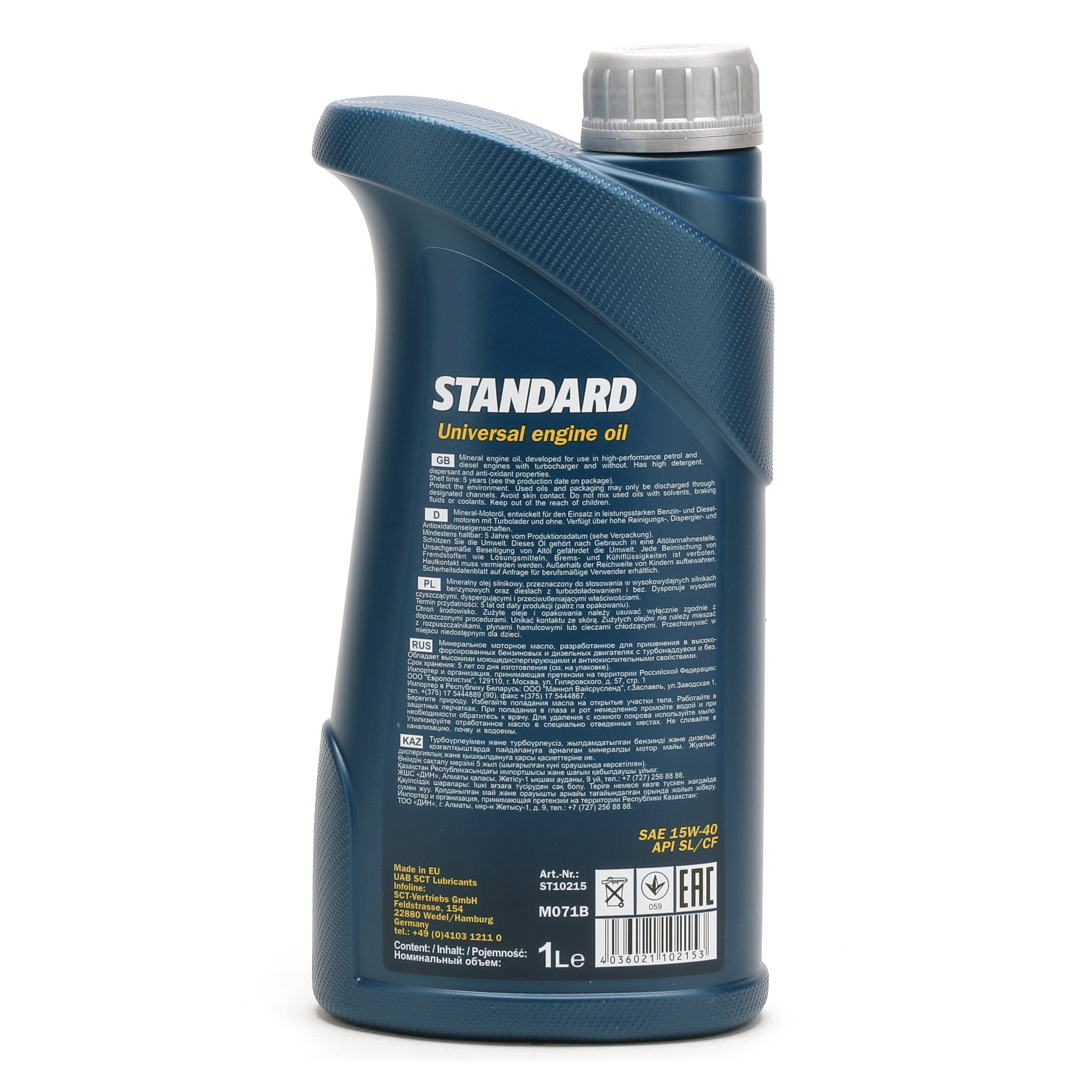 Mannol Standard 15W-40 Motoröl 1l