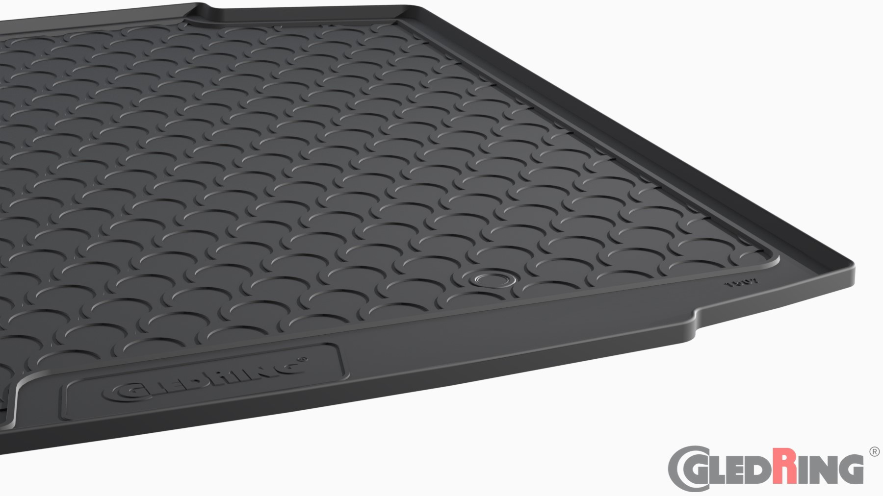 Original Gledring Premium Gummi Kofferraummatte - SEAT Toledo HB (Tiefer Boden) 2012->