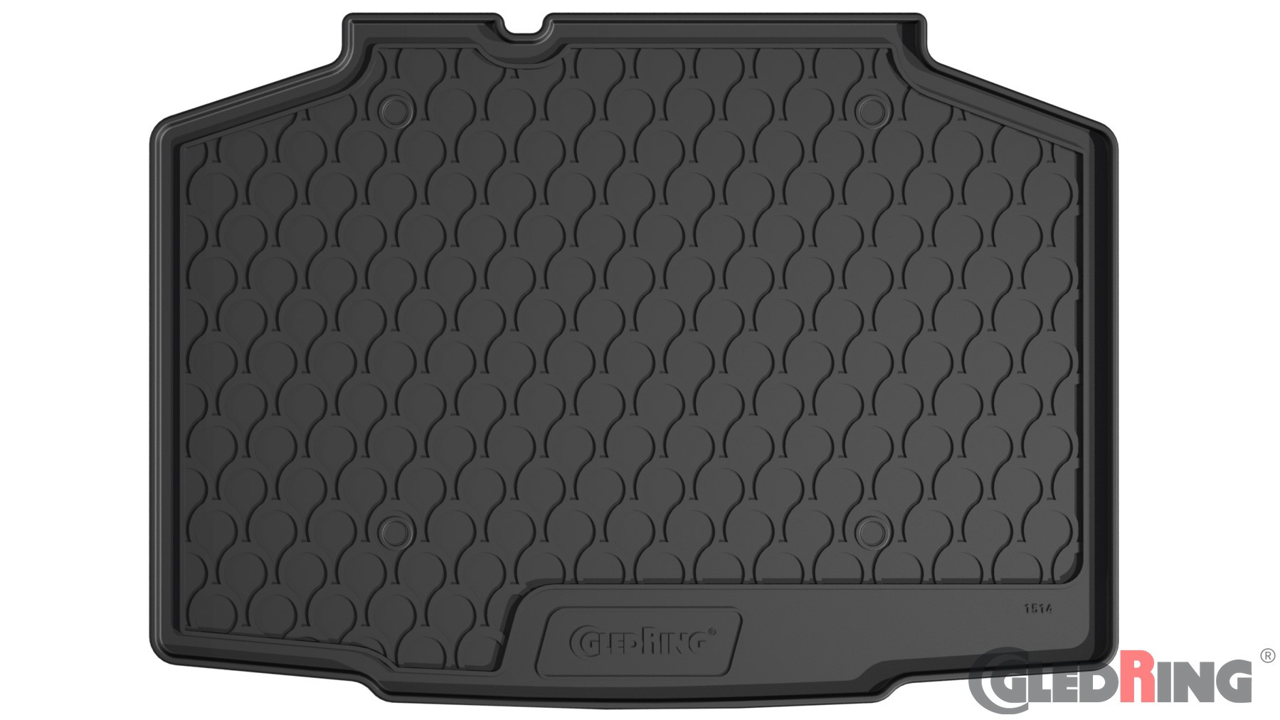 Original Gledring Premium Gummi Kofferraummatte - SKODA Kamiq (Tiefer Boden) 09.2019->