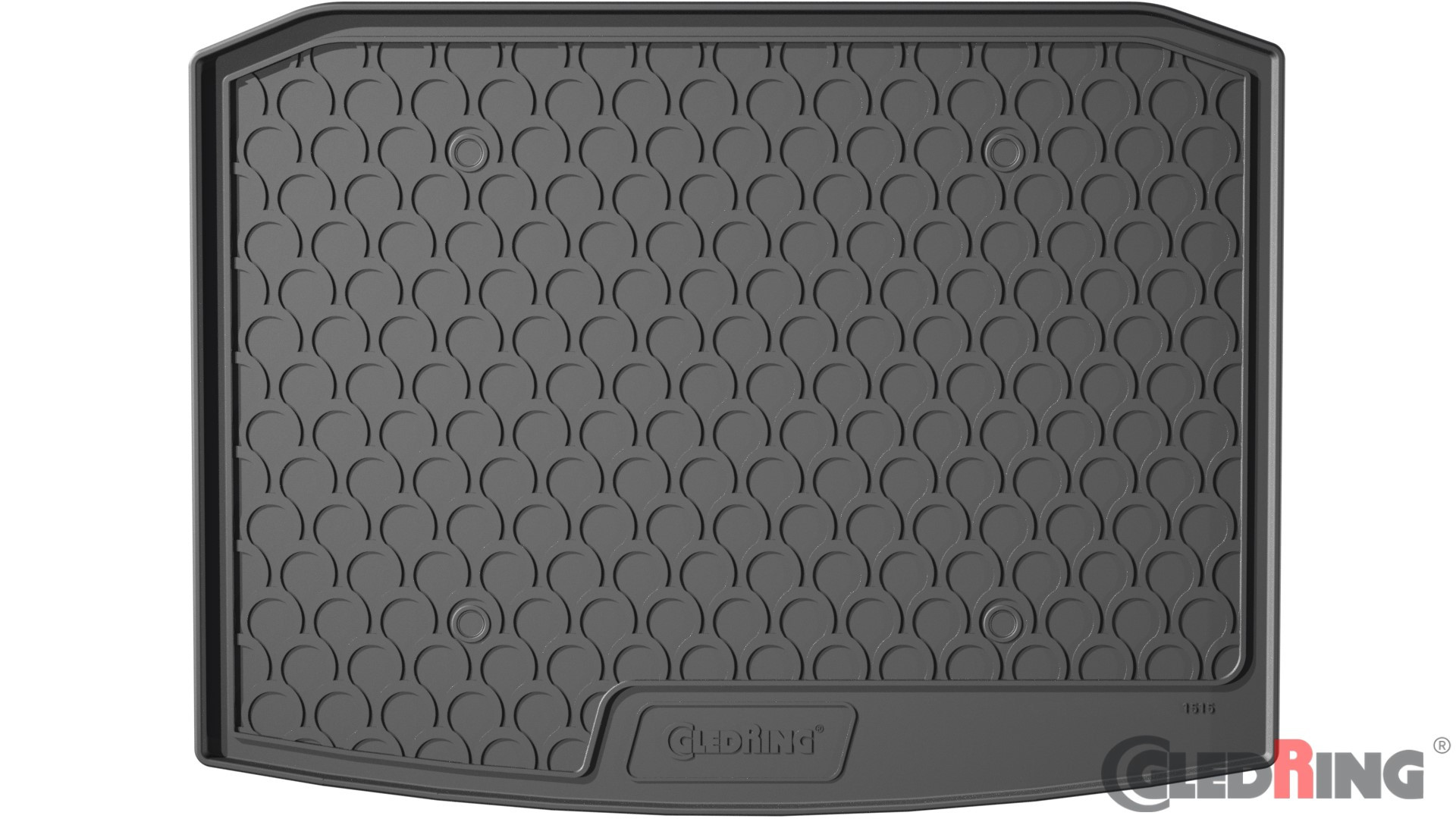 Original Gledring Premium Gummi Kofferraummatte - SKODA Karoq 2WD (Tiefer Boden) 2017->