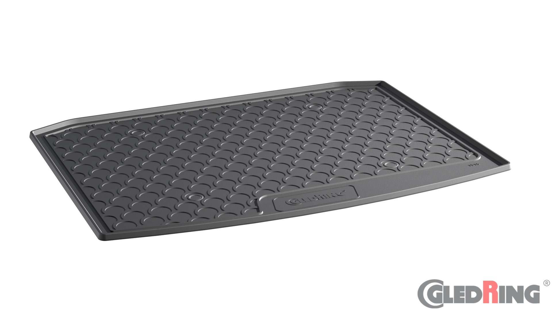 Original Gledring Premium Gummi Kofferraummatte - SKODA Karoq 2WD (Tiefer Boden) 2017->