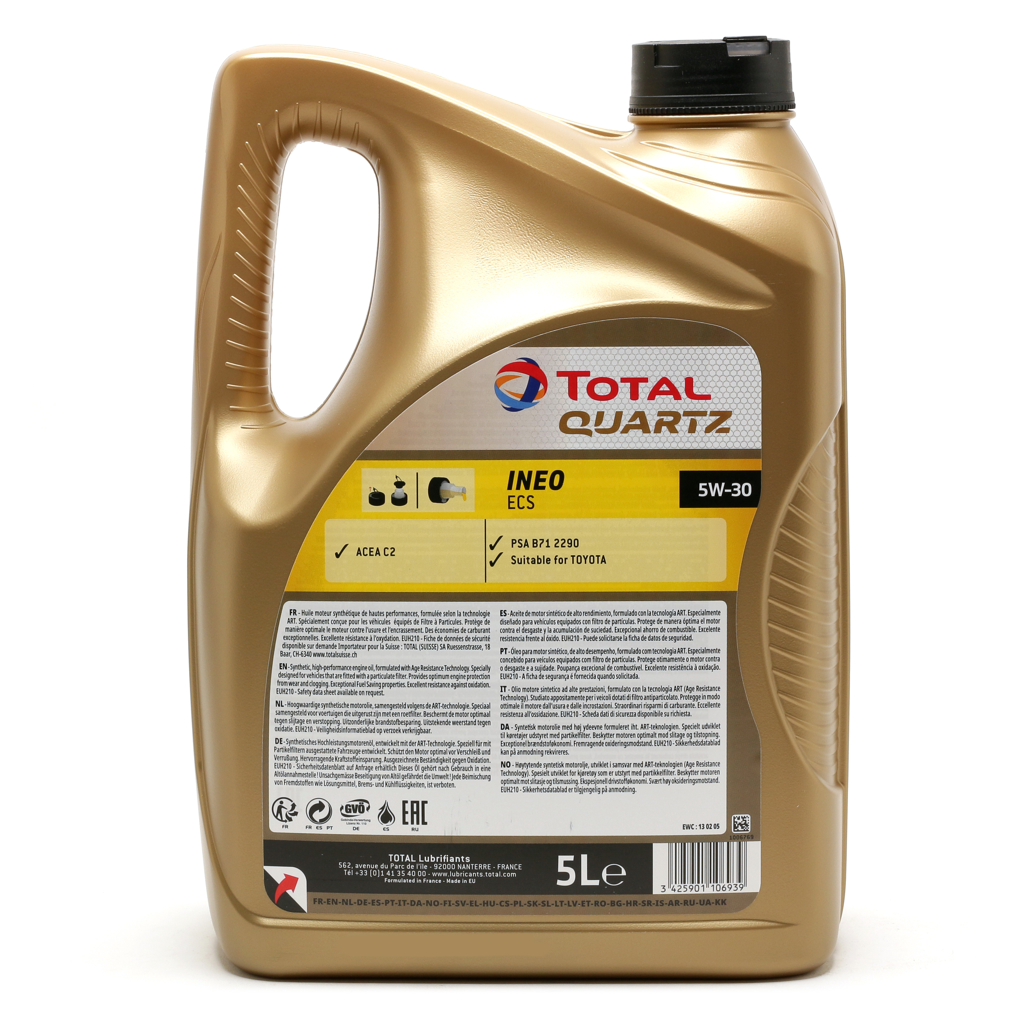TOTAL Quartz Ineo ECS 5W-30 Motoröl 5l