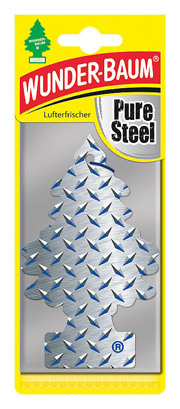 Wunderbaum® Pure Steel - Original Auto Duftbaum Lufterfrischer