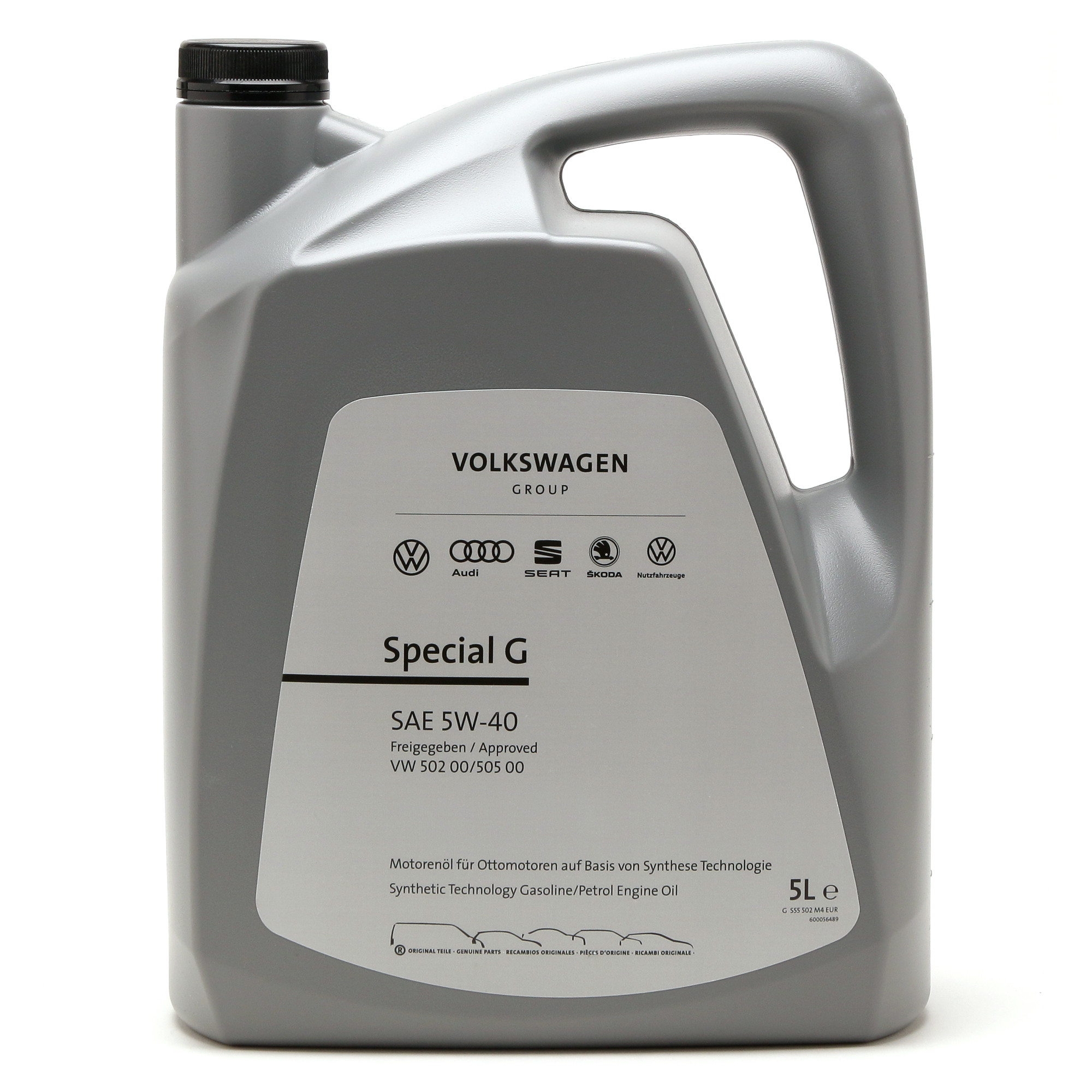 Original VW Special G SAE 5W-40 Motorenöl G S55 502 M4 EUR - 5L