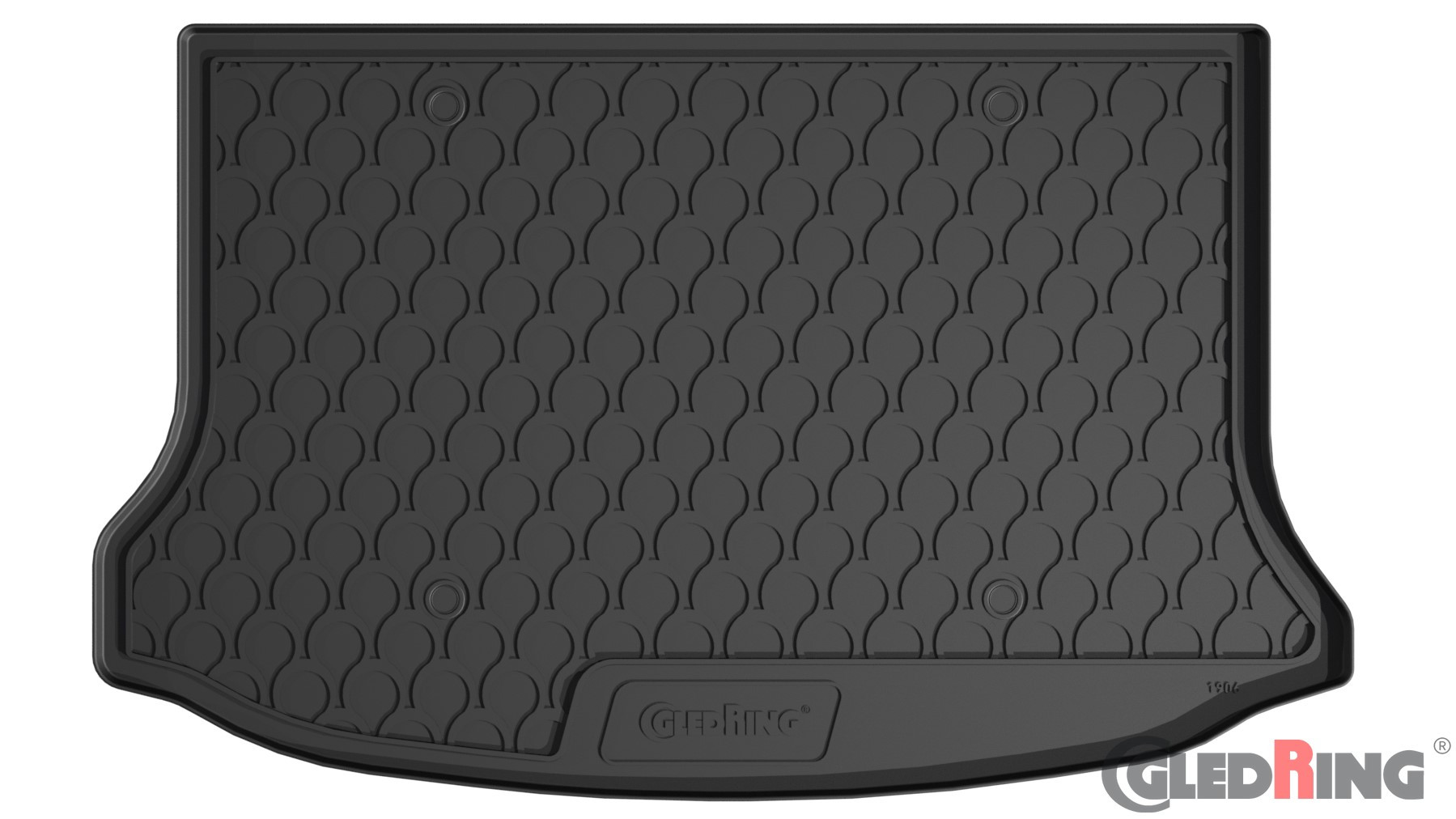 Original Gledring Premium Gummi Kofferraummatte - VOLVO V40 T2,T3,T4 & D2,D3,D4 (tiefer Boden) T2,T3,T4 = 2012-> D2,D3,D4 = 2012-2018