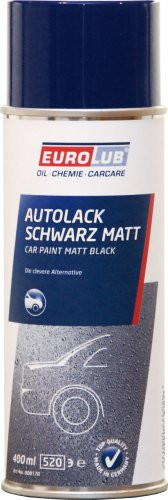 Eurolub Autolack Schwarz Matt Spray 400ml