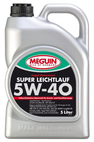 Meguin Megol Super Leichtlauf 5W-40 Motoröl 5l
