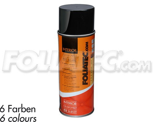 Foliatec INTERIOR Color Spray, schwarz glänzend 400ml