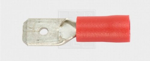 Flachsteckzunge 4,8/0,5-1,5mm², rot 7Stk.