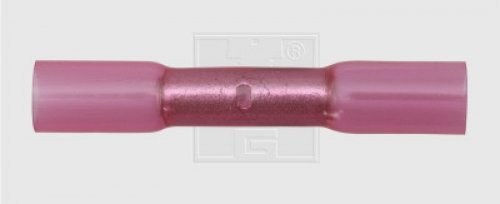 Wärmeschrumpfstoßverbinder 0,5 - 1,5 mm², rot 2Stk.