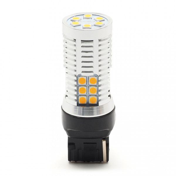 LED Glassockel WY21W T20 7440 30x3030 SMD Orange 100 % Canbus Inside