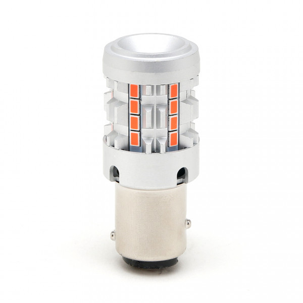 LIMOX LED Metalsockel P21/5W Bay15d 26x 3030 SMD Rot 100 % Canbus Inside