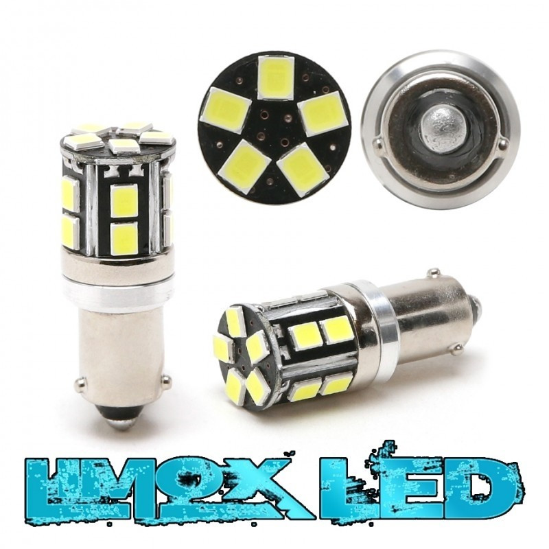 LED BAY9S H21W 15x 3030 SMD Weiß