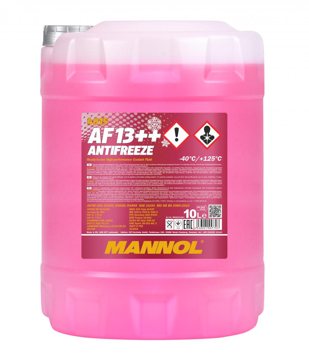 Mannol 4015 AF13++ Kühlerfrostschutz Fertigmischung -40° 10l Kanister