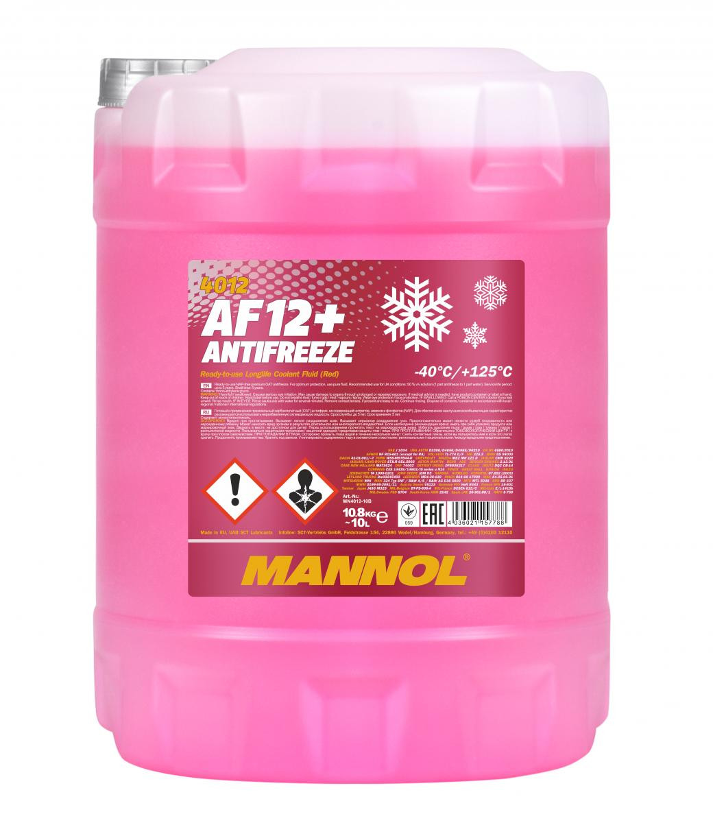 Mannol 4012 AF12+ Kühlerfrostschutz Fertigmischung -40° 10l Kanister