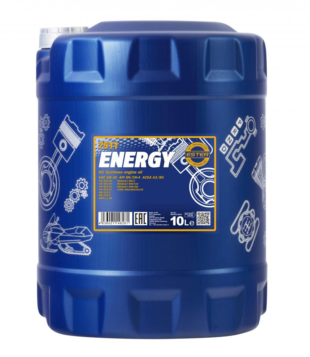 Mannol 7511 Energy 5W-30 synthetisches Motoröl 10l Kanister