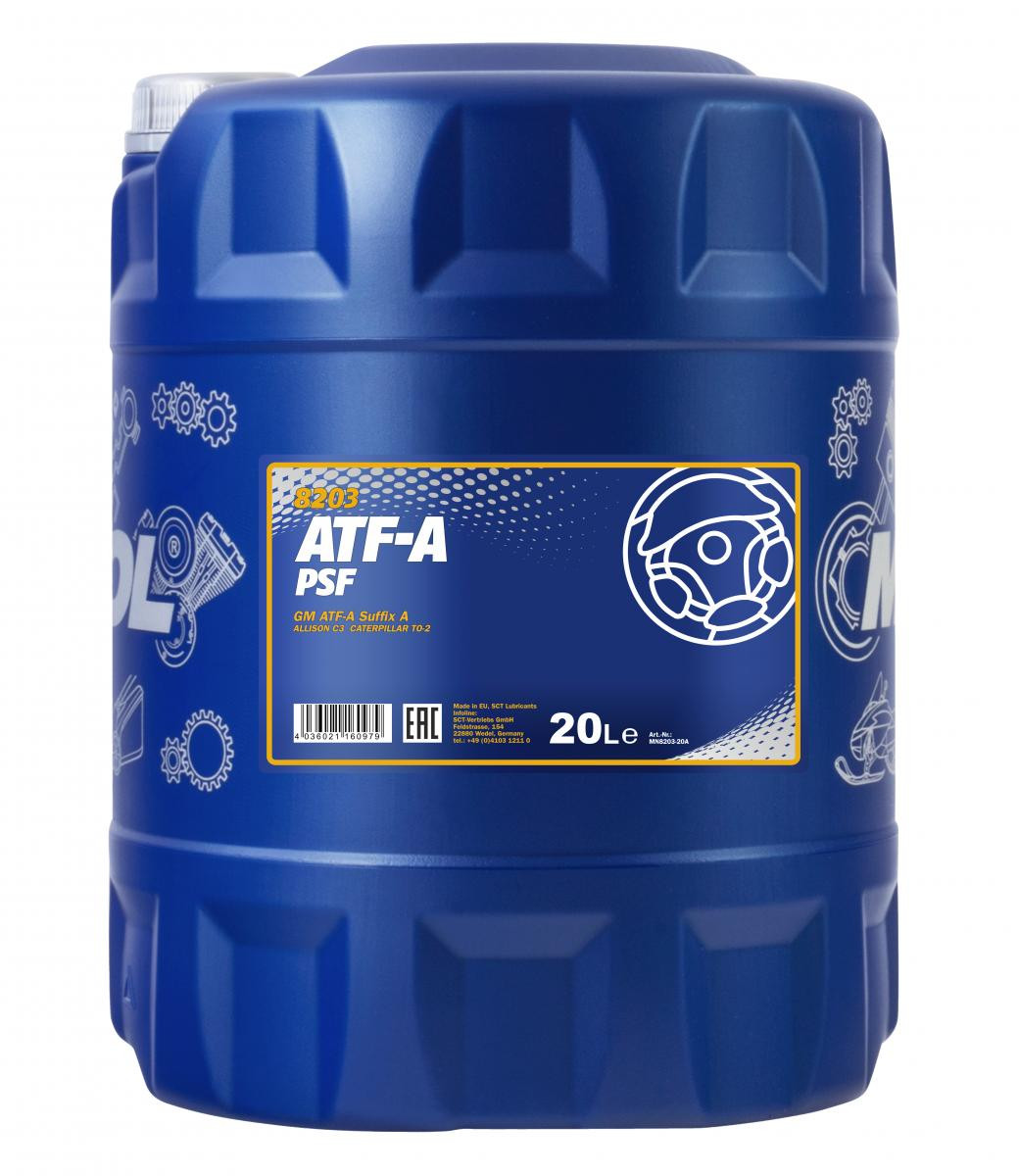 Mannol 8203 ATF-A/PSF Automatikgetriebeöl 20l Kanister