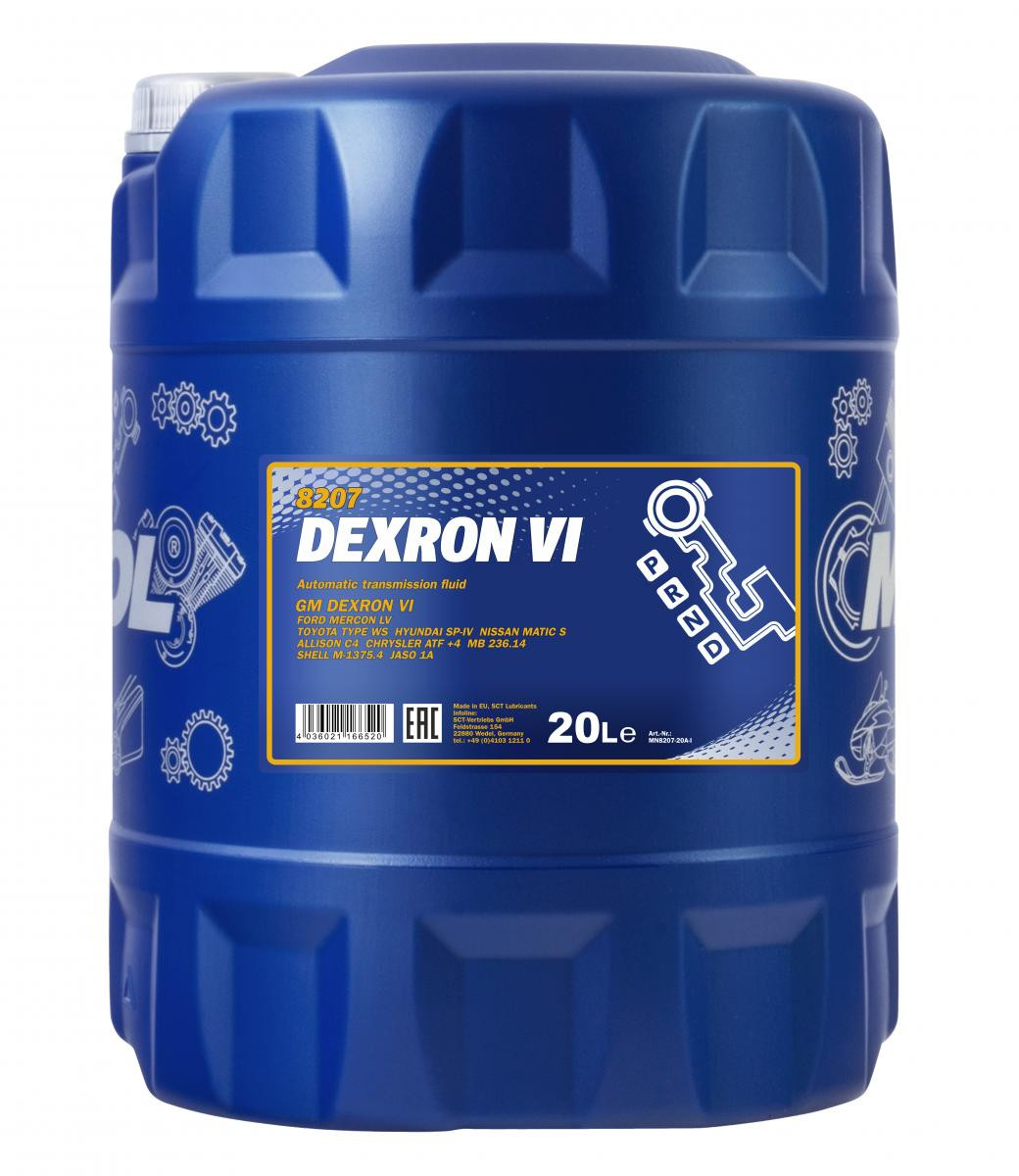 Mannol 8207 ATF Dexron VI Automatikgetriebeöl 20l Kanister