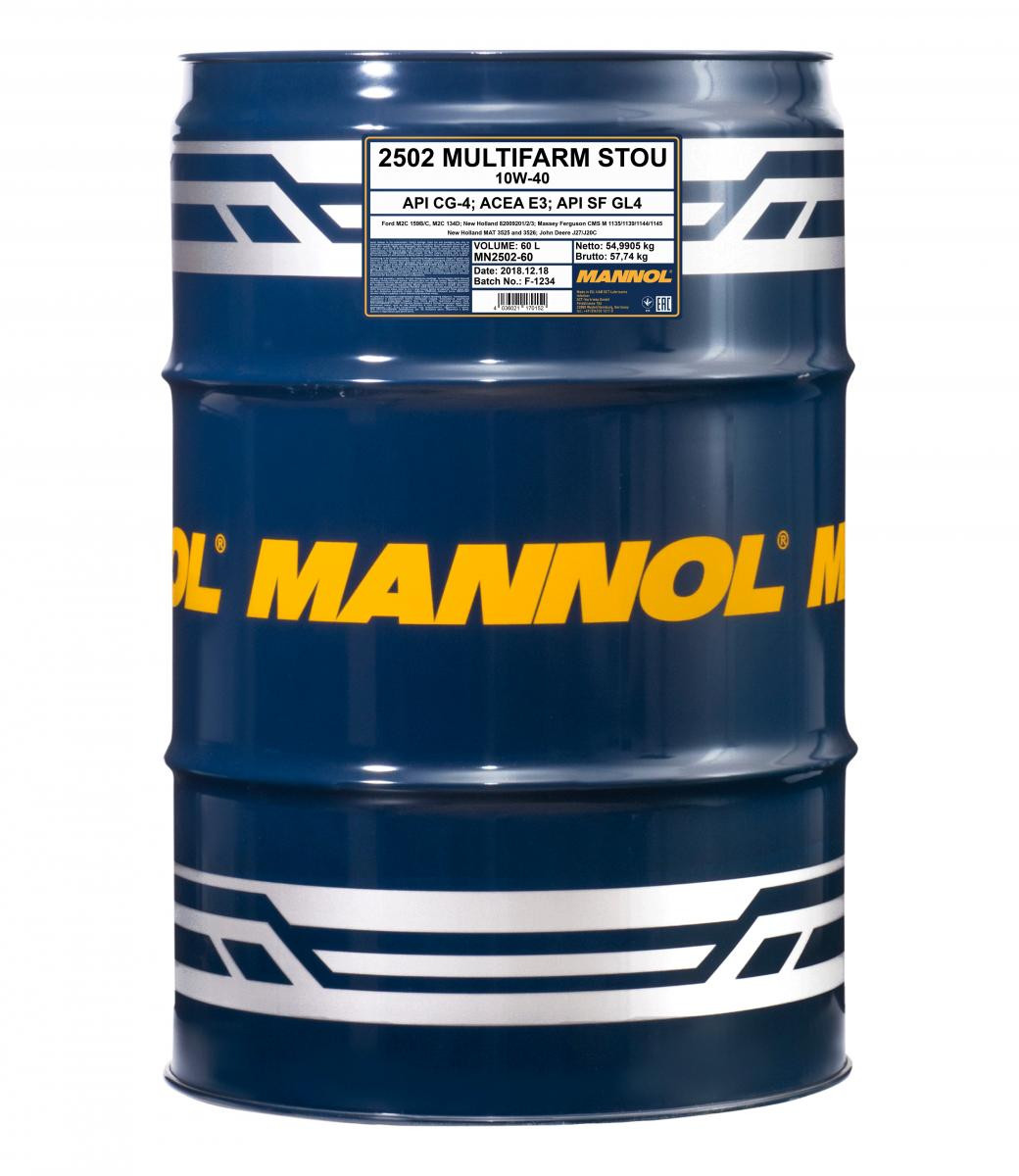 Mannol 2502 Multifarm STOU 10W-40 Mehrzwecköl 60l Fass