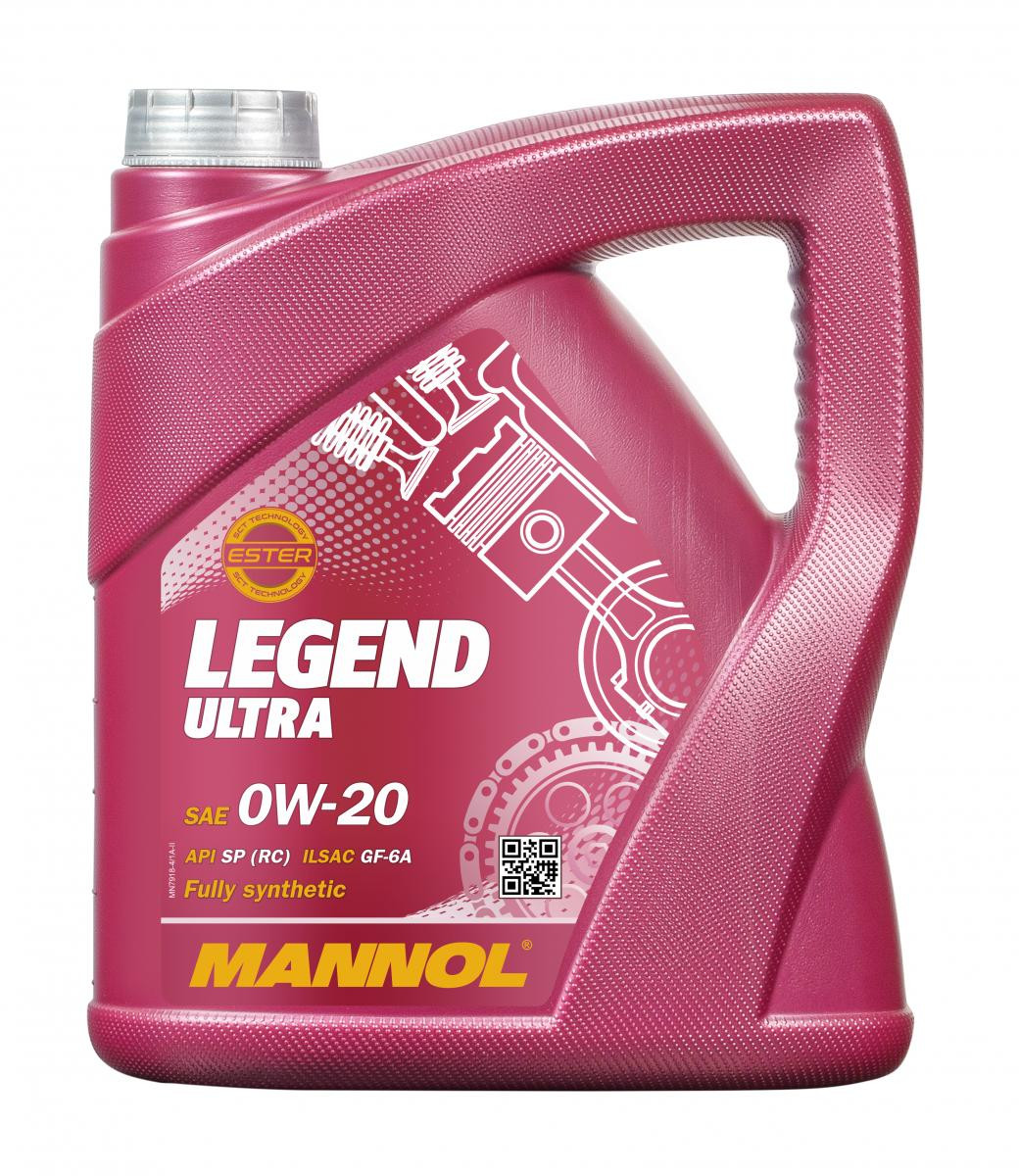 Mannol 7918 Legend Ultra 0W-20 synthetisches Motoröl 4l Kanister