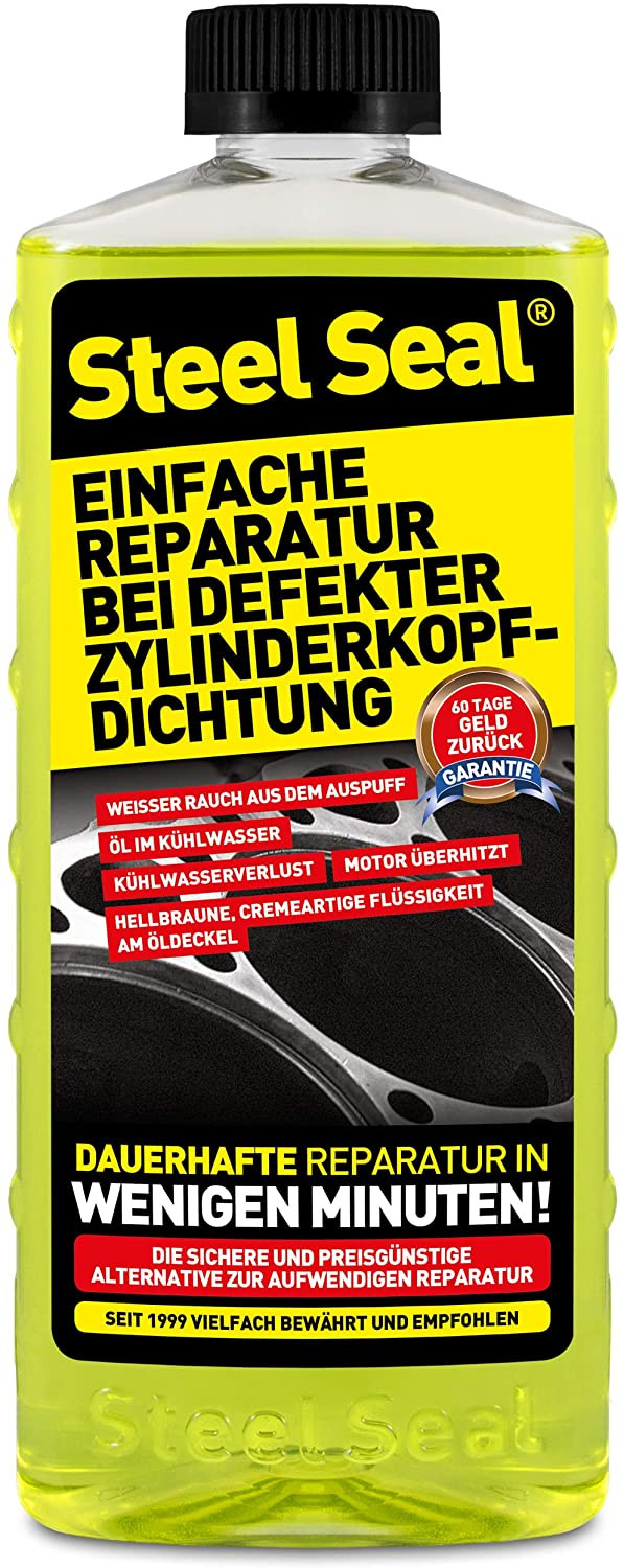 STEEL SEAL 473 ml - Zylinderkopfdichtung Reparatur ohne Ausbau - Defekte Kopfdichtungen, Verzogene Zylinderköpfe & Gerissene Motorblöcke