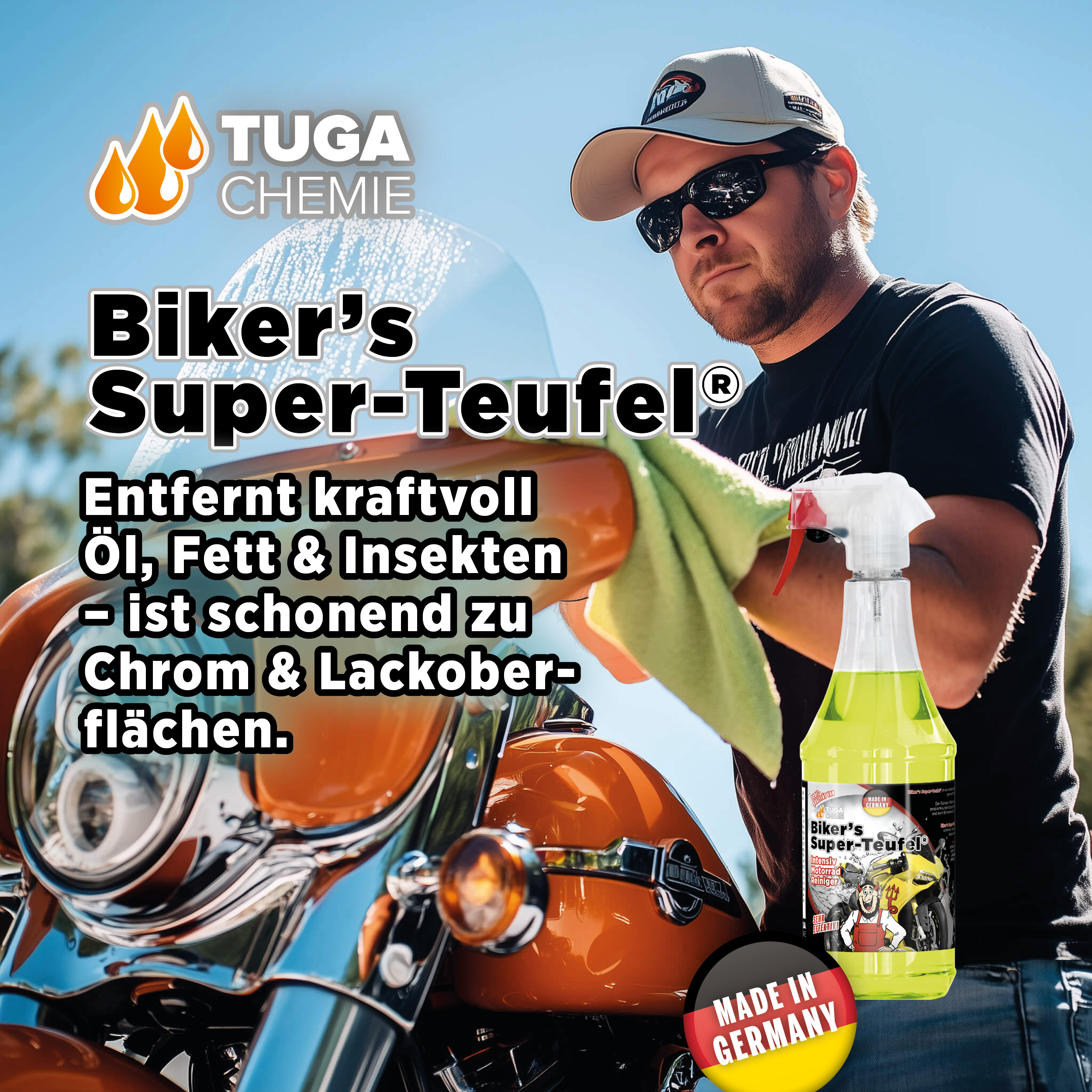 Tuga Chemie - Biker's Super-Teufel Motorrad Reiniger 1L Spraydose