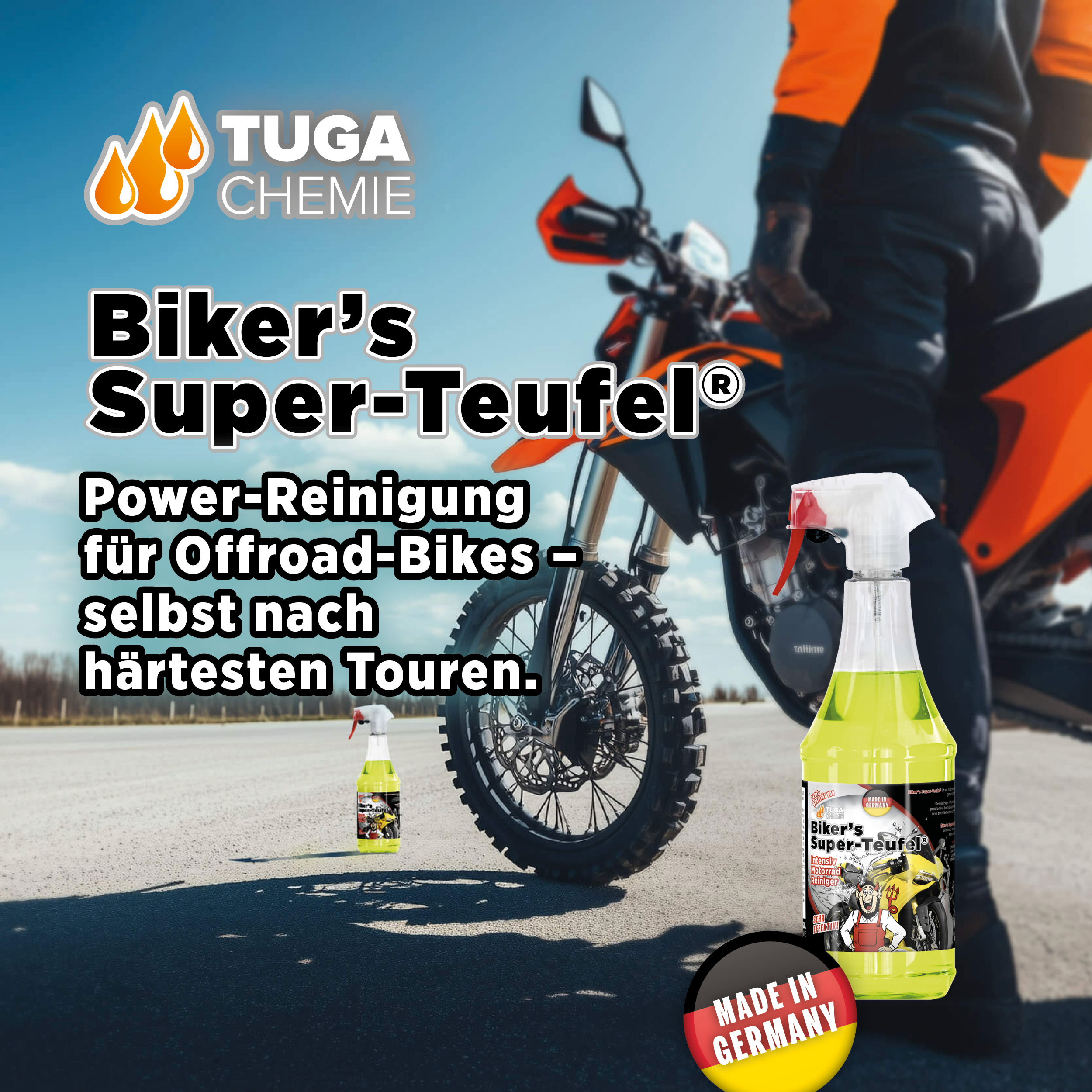 Tuga Chemie - Biker's Super-Teufel Motorrad Reiniger 1L Spraydose