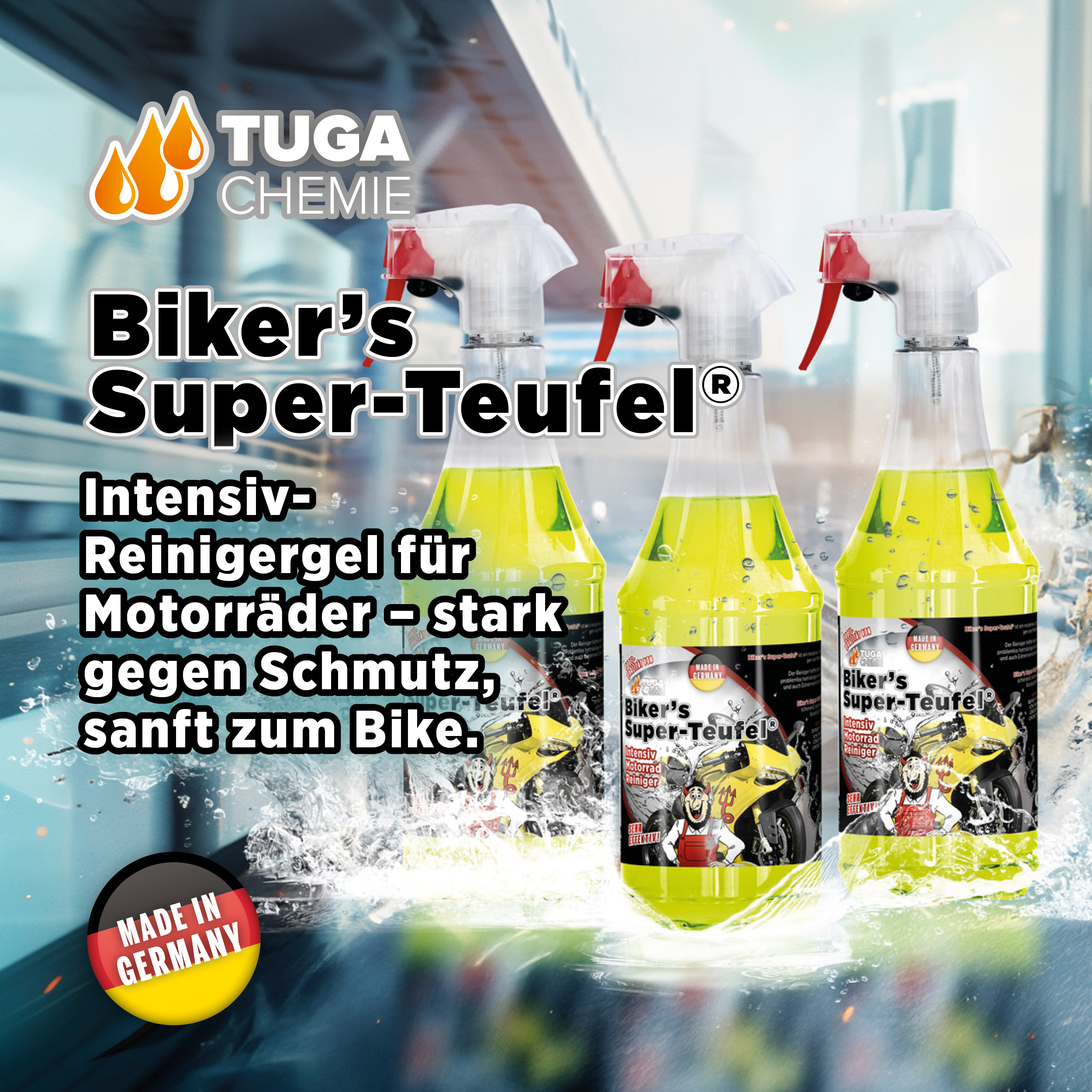 Tuga Chemie - Biker's Super-Teufel Motorrad Reiniger 1L Spraydose