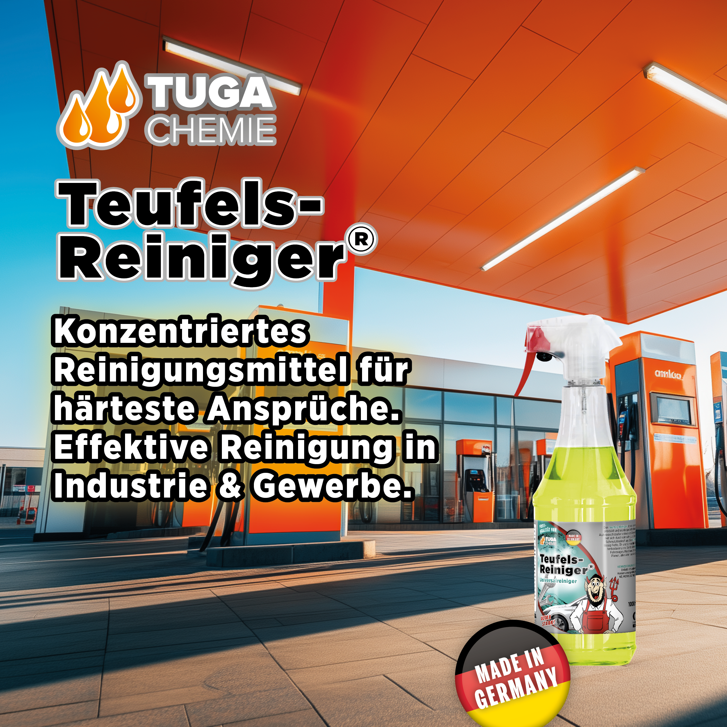 Tuga Chemie - Teufels-Reiniger (Intensiv alles Reiniger) 1L Spraydose