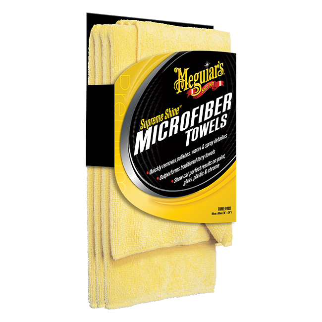 Meguiars Supreme Shine Microfiber 3er Pack (gestrickt)