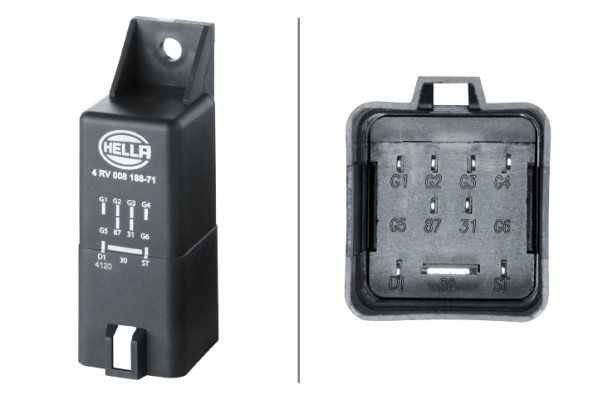 HELLA Steuergerät, Glühzeit