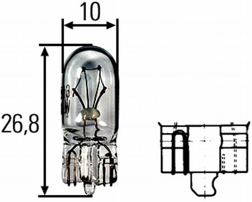 HELLA Glühlampe, Instrumentenbeleuchtung