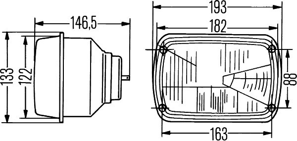 HELLA Hauptscheinwerfer