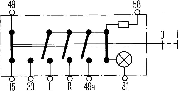 HELLA Warnblinkschalter