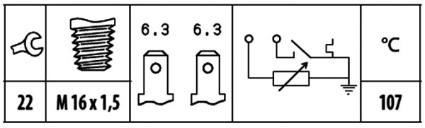 HELLA Sensor, Kühlmitteltemperatur