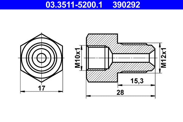 ATE Adapter, Bremsleitung