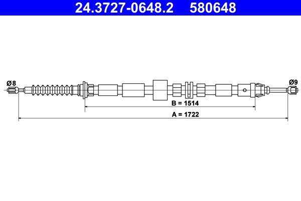 ATE Seilzug, Feststellbremse