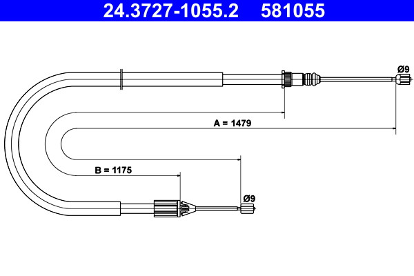 ATE Seilzug, Feststellbremse