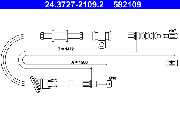 ATE Seilzug, Feststellbremse
