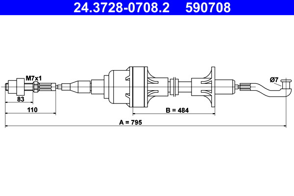 ATE Seilzug, Kupplungsbetätigung