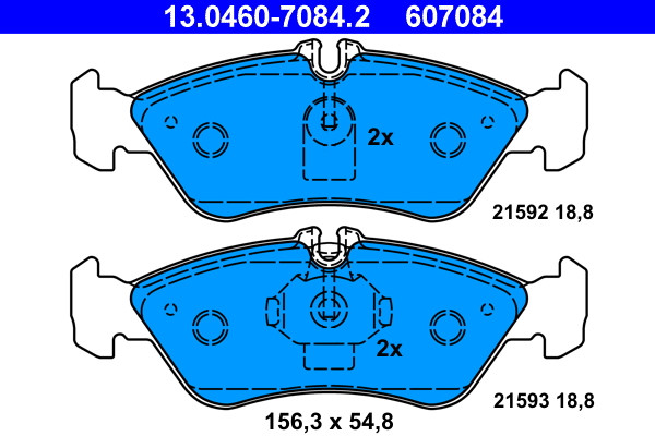 ATE Bremsbelagsatz, Scheibenbremse