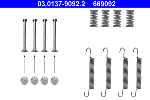 ATE Zubehörsatz, Feststellbremsbacken