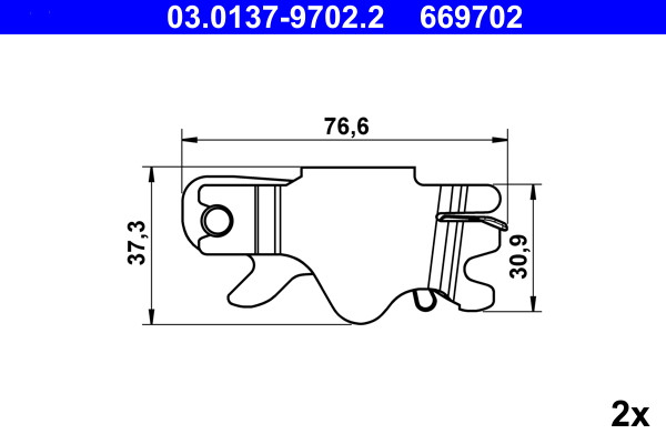 ATE Reparatursatz, Automatische Nachstellung ATE Reparatursatz, Automatische Nachstellung