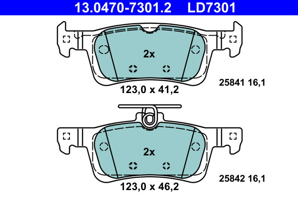 ATE Bremsbelagsatz, Scheibenbremse