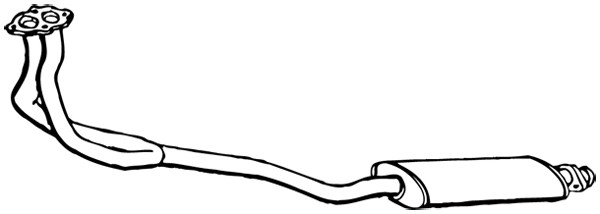 WALKER Mittelschalldämpfer