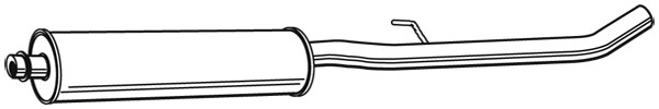 WALKER Mittelschalldämpfer