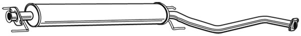 WALKER Mittelschalldämpfer
