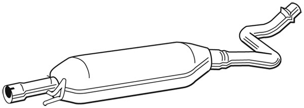 WALKER Mittelschalldämpfer