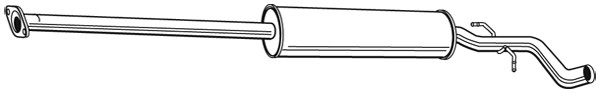 WALKER Mittelschalldämpfer