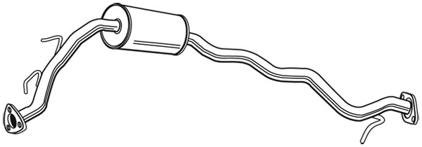 WALKER Mittelschalldämpfer